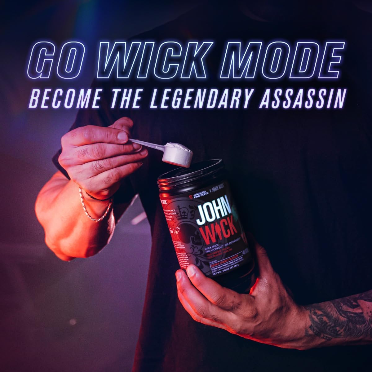 Jacked Factory John Wick Pre-Workout - Last Tropical Sunrise - 40 Servings
