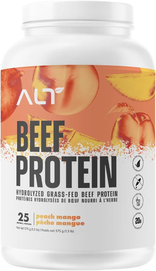 ALT Nutrition Grass-Fed Beef Protein Isolate – Peach Mango (25 Servings)