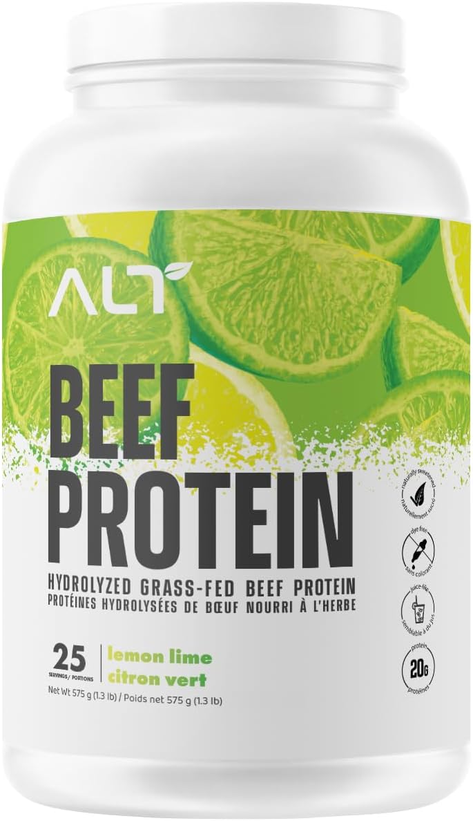 ALT Nutrition Grass-Fed Beef Protein Isolate – Lemon Lime (25 Servings)