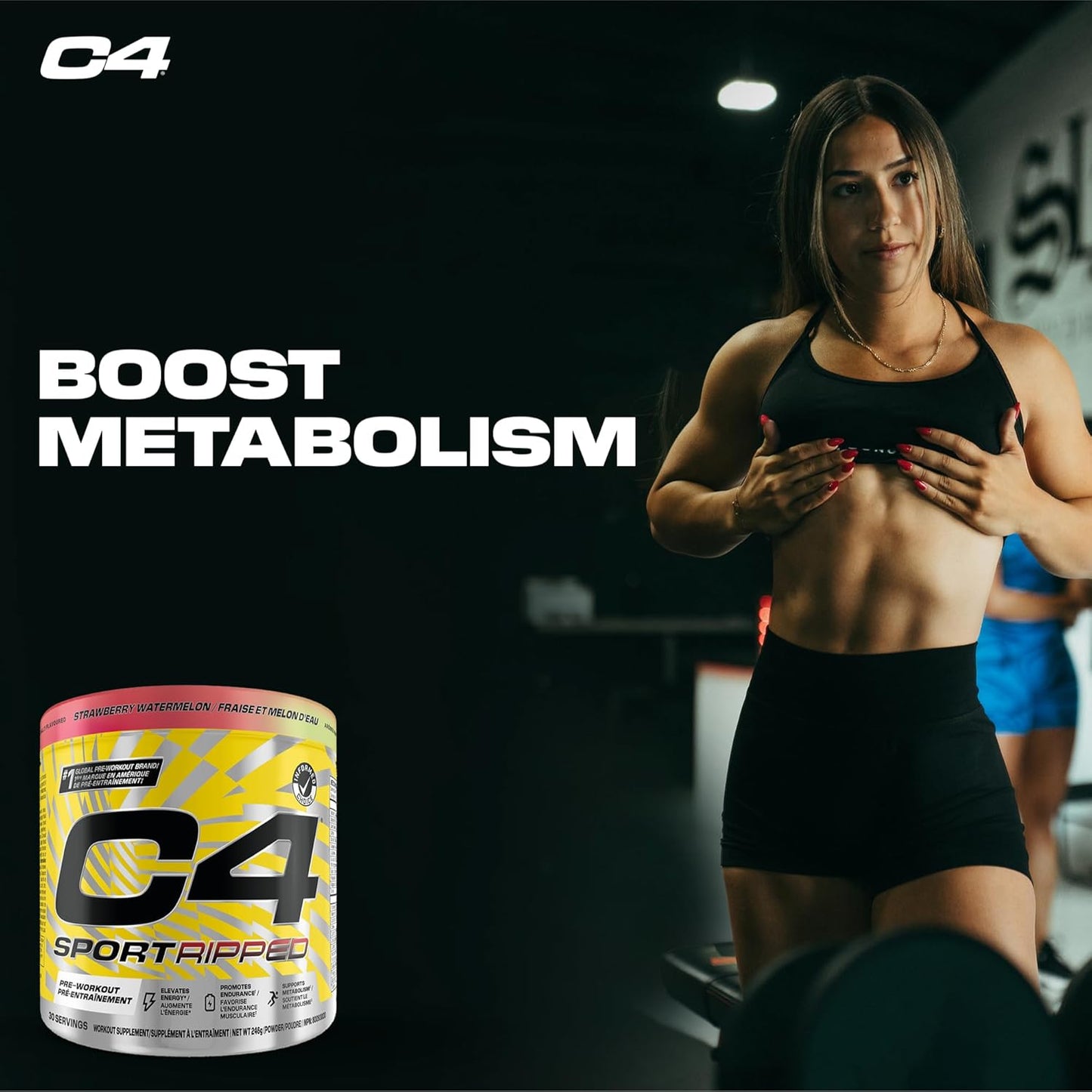 Cellucor C4 Sport Ripped Pre Workout - Strawberry Watermelon - 30 Servings