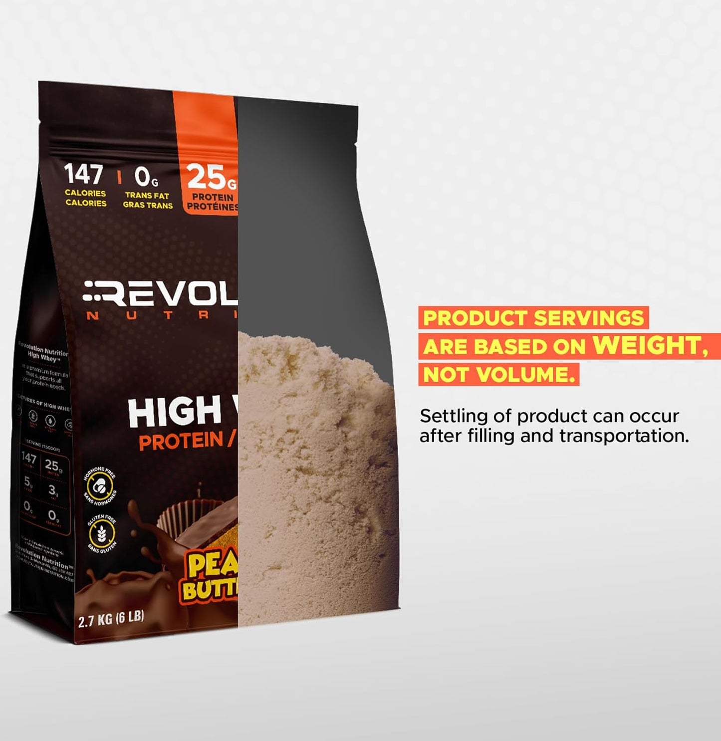 Revolution Nutrition Whey Protein – Peanut Butter Cup - 73 Servings