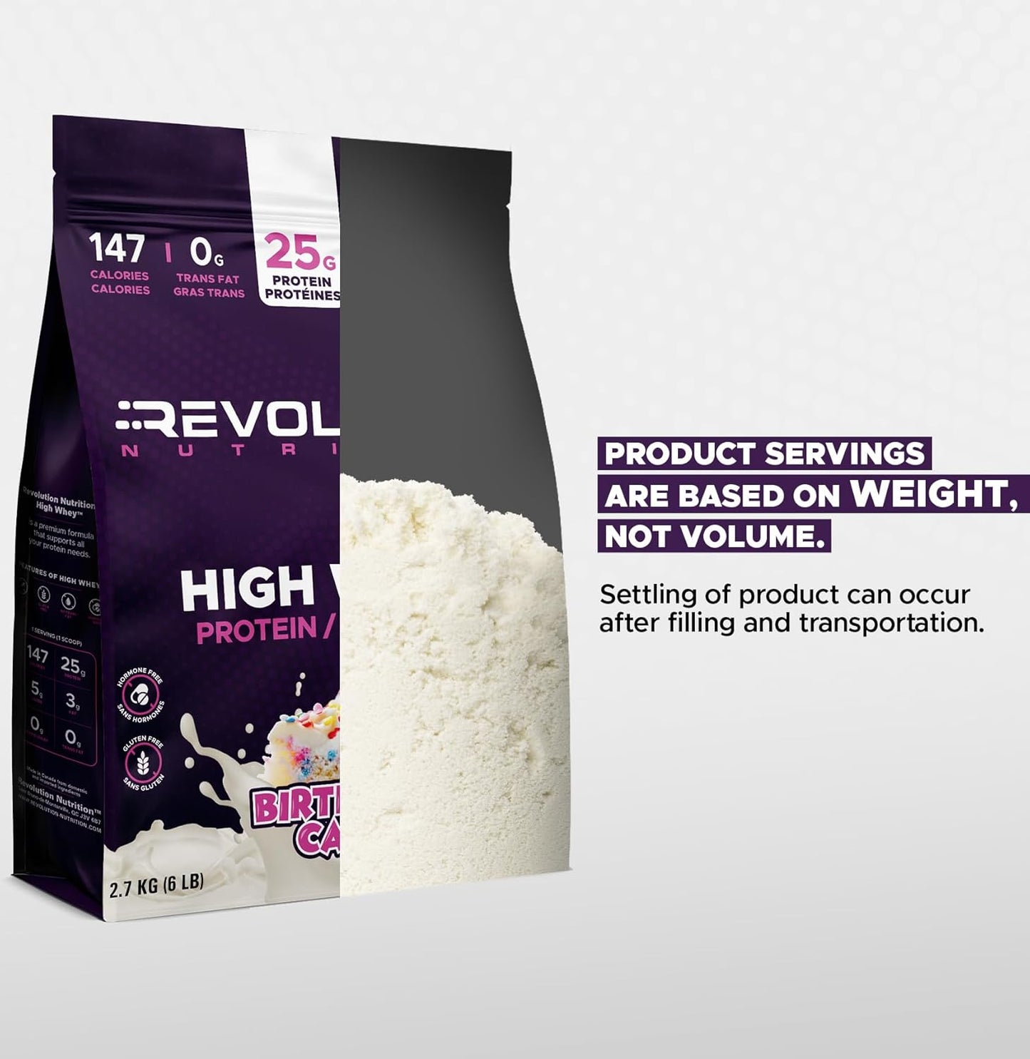 Revolution Nutrition Whey Protein – Birthday Cake - 73 Servings