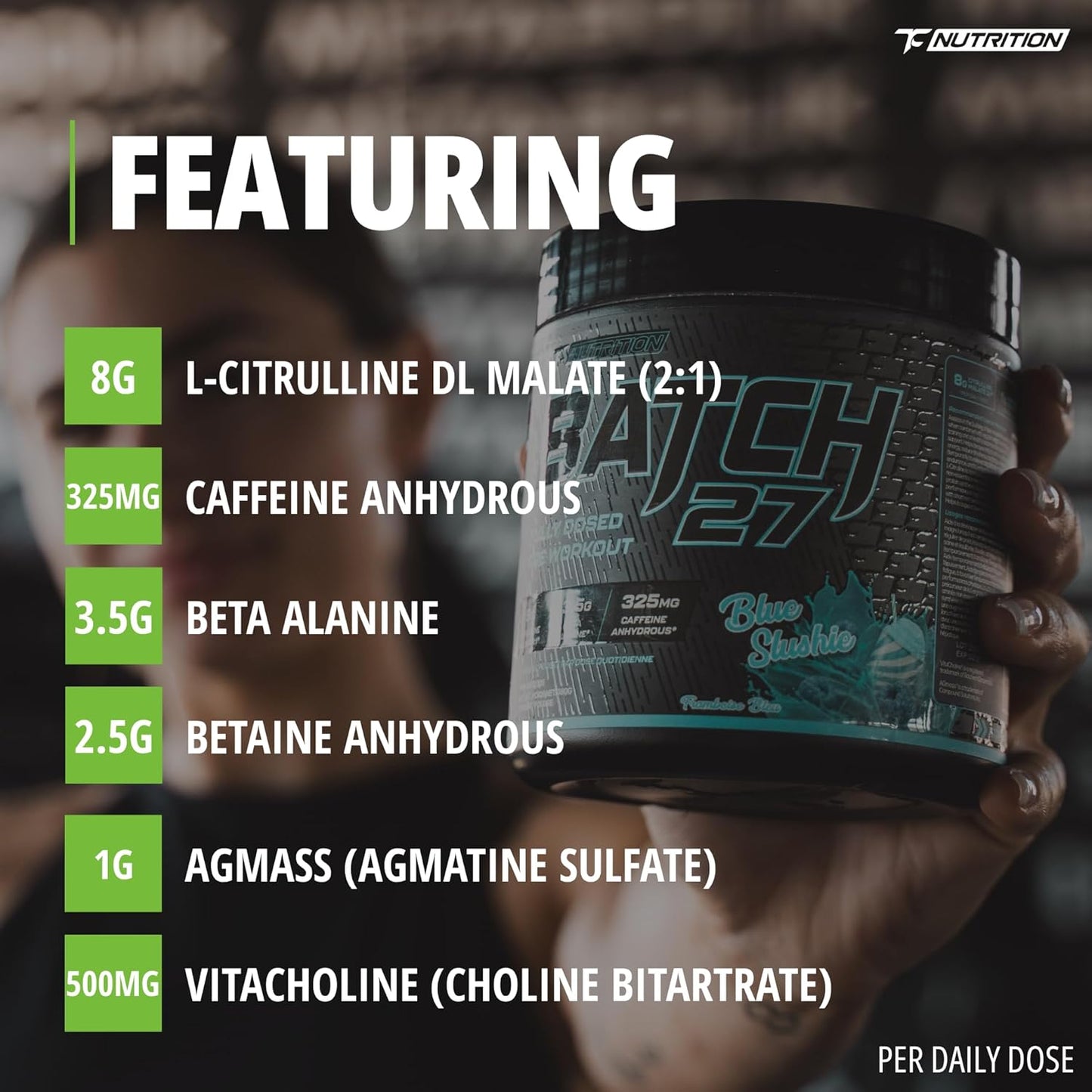 TC Nutrition Batch 27 Pre-Workout - Sour Gummy Bear - 40 Servings