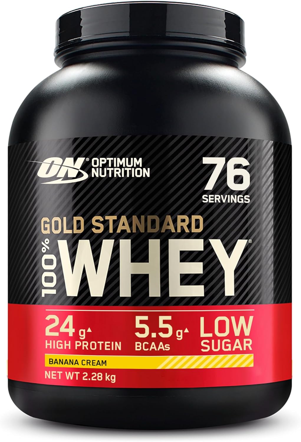 Optimum Nutrition Gold Standard 100% Whey Protein Powder - Banana Cream - 5lbs