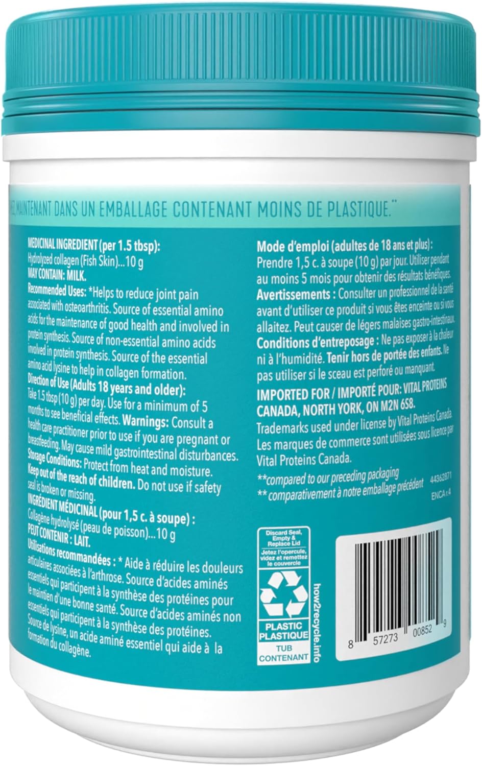 Vital Proteins Marine Collagen - Unflavoured - 56 Servings