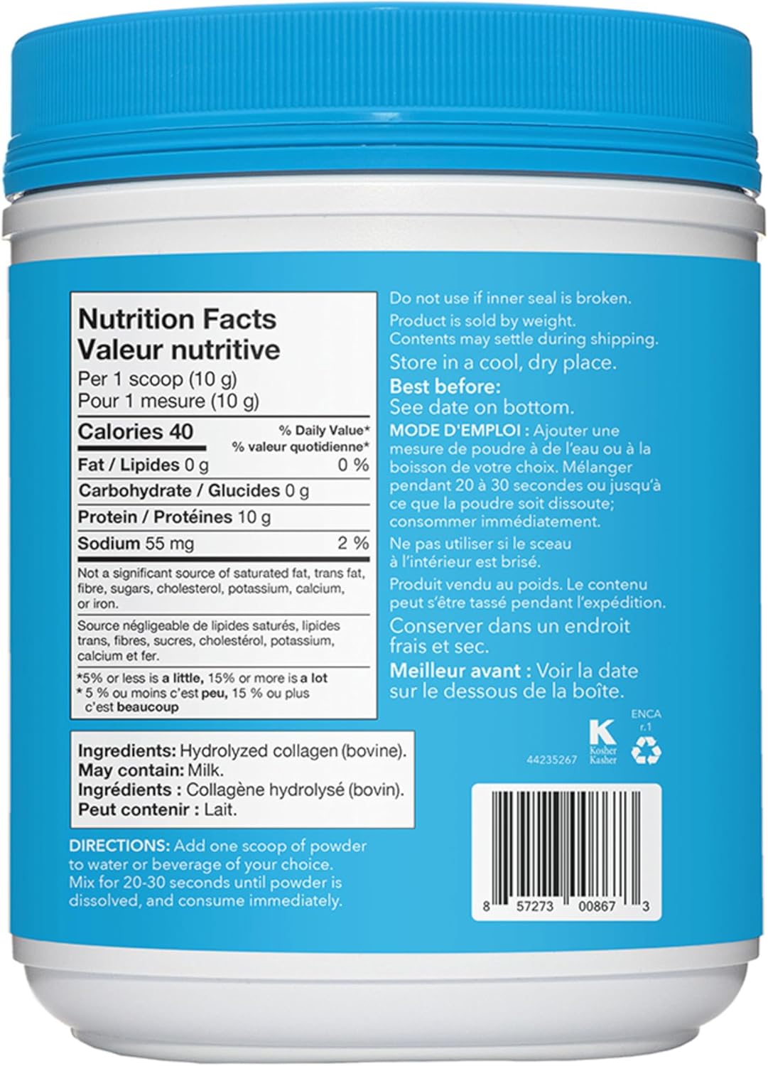 Vital Proteins Bovine Collagen - Unflavoured - 56 Servings