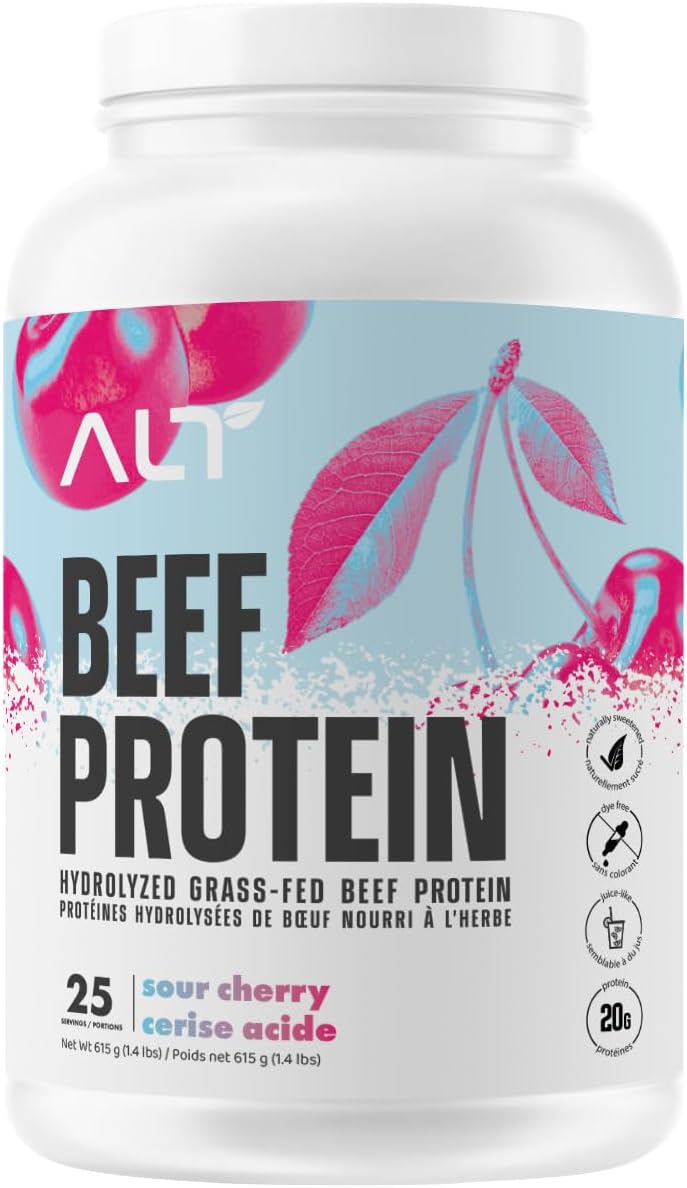 ALT Nutrition Grass-Fed Beef Protein Isolate – Sour Cherry (25 Servings)