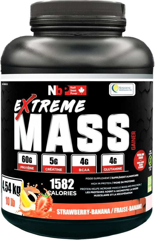 Extreme Mass Gainer - Strawberry-Banana - 10lbs