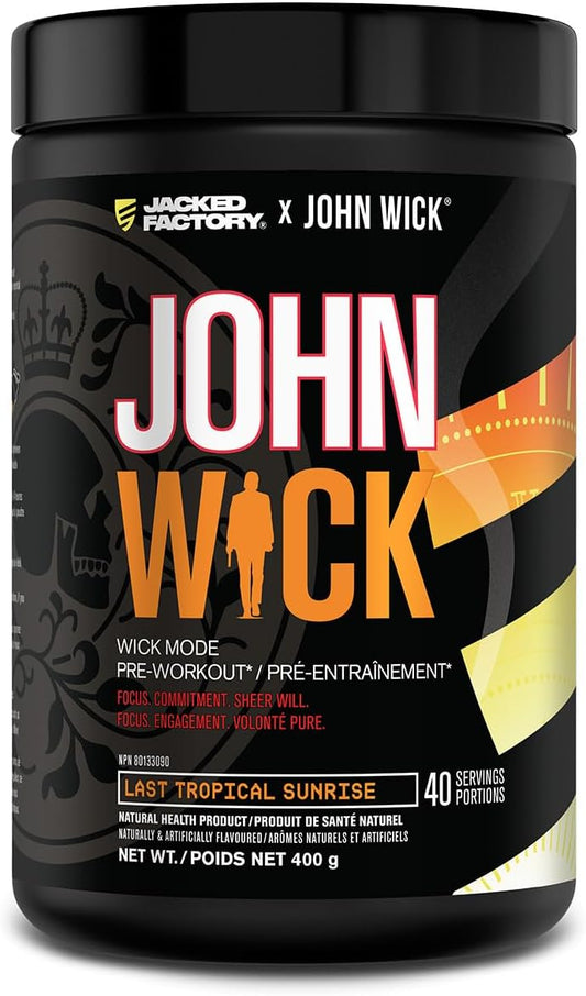 Jacked Factory John Wick Pre Workout - Last Tropical Sunrise - 40 Servings