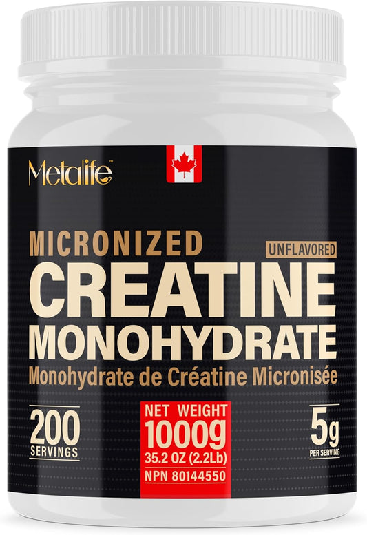 METALIFE Creatine Monohydrate - Unflavoured - 200 Servings