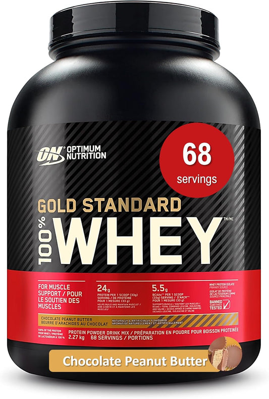 Optimum Nutrition Whey Protein - Chocolate Peanut Butter - 68 Servings