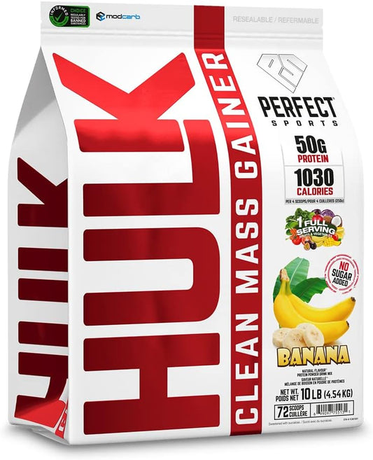 Perfect Sports Hulk Mass Gainer - Banana - 72 Servings